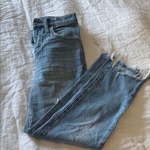 Madewell Distressed Classic Straight Jeans